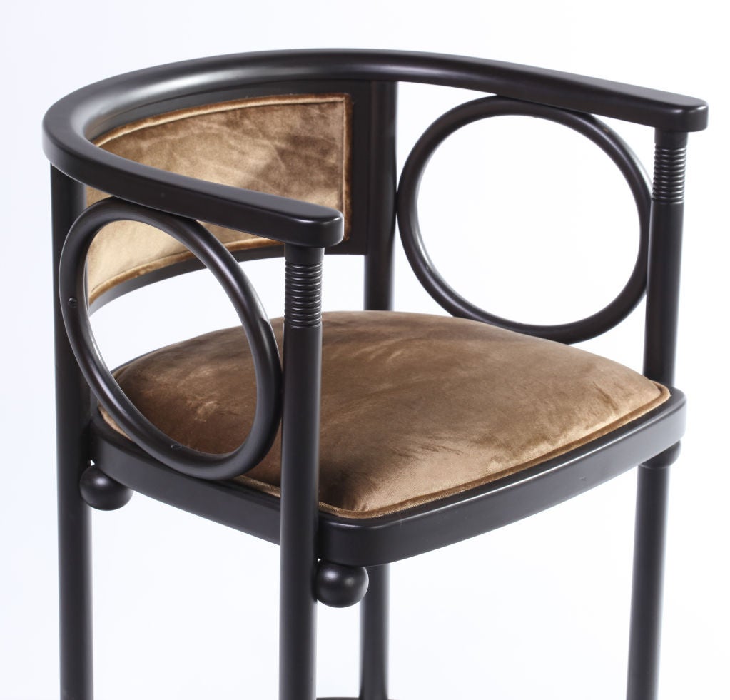 Velvet Josef Hoffmann Fledermaus Chairs