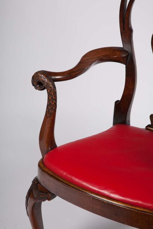 Irish walnut armchair