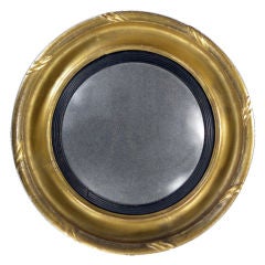 Antique English Regency Convex Mirror