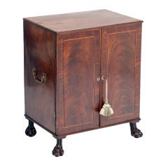 English Regency mahogany low cabinet