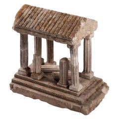 Antique Italian Model Of Roman Ancient Ruins
