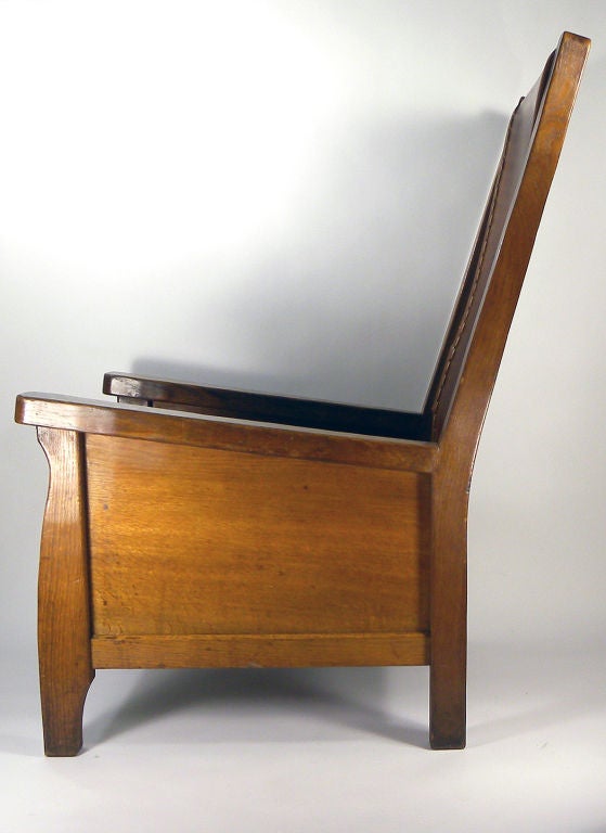English oak 'Mouseman' armchair For Sale 2
