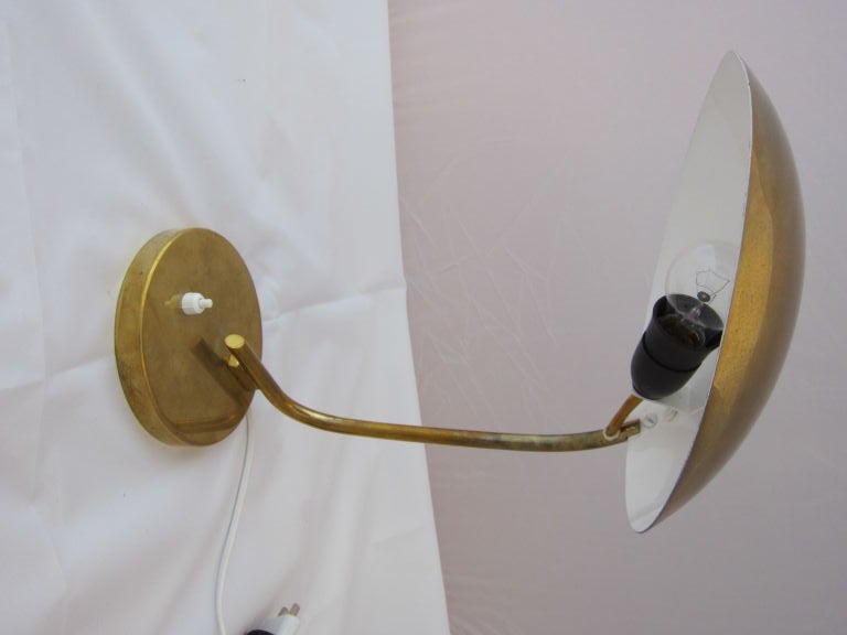 Made in Finland Brass Table Lamp with Integral Shade/Itsu