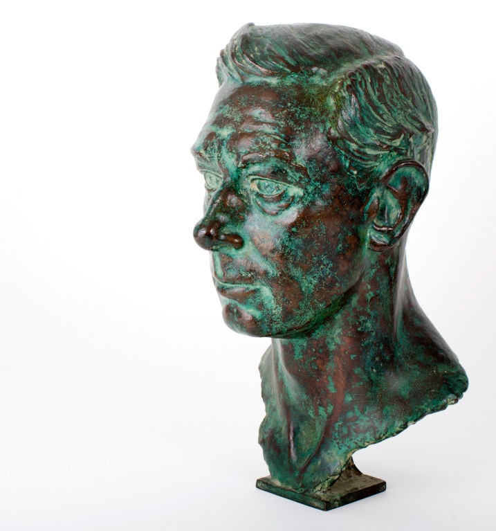 Bronze bust of King George VI by Royal Academician Sir William Reid Dick.<br />
There were 5 known examples made in 1934. One is in The National Portrait Gallery, London and  two are in the Royal Collections, one nobody knows and the last is