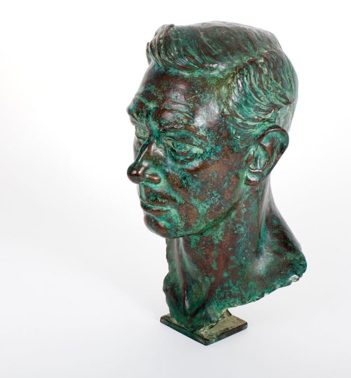 British Bronze Bust of George VI For Sale