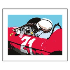 Limited Edition Print "Surtees & Ferrari" by Conrad Leach