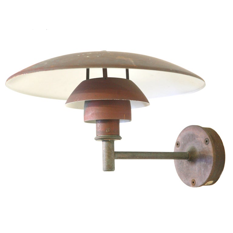 SET OF 4 Copper Wall Light by Poul Henningsen PH4, 5/3 model