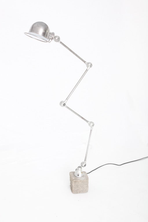 Jean Louis Domecq floor lamp
This articulating floor lamp was designed by French mechanic Jean Louis Domecq who began his quest for a proper lighting for a workspace in the 1940’s… by 1951 he had perfected his mission and in 1953 formed the company