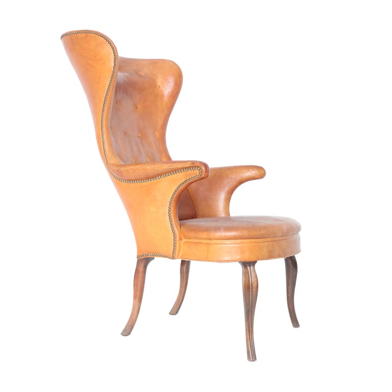 Frits Henningsen High wingback chair