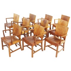 Kaare Klint armchairs, set of ten