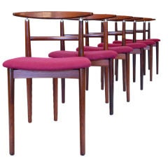 Retro Quistgaard Design Mahogany Chairs by Sibast