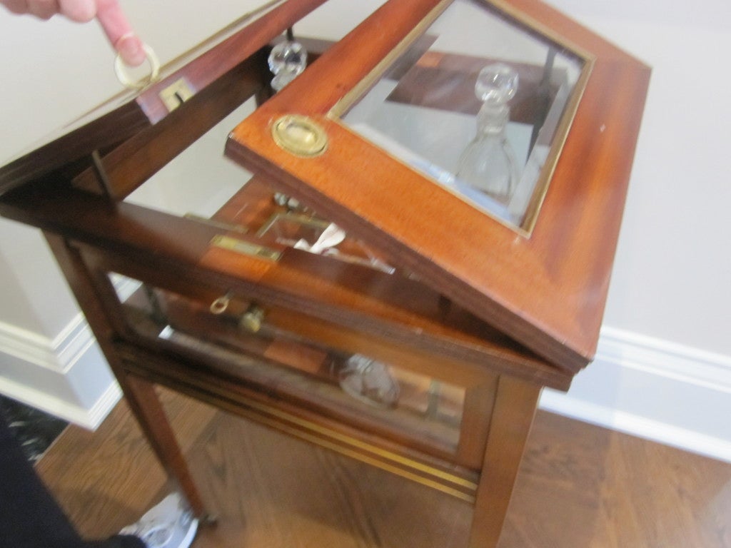 Mahogany Liquor Cabinet / Bar / Side table For Sale