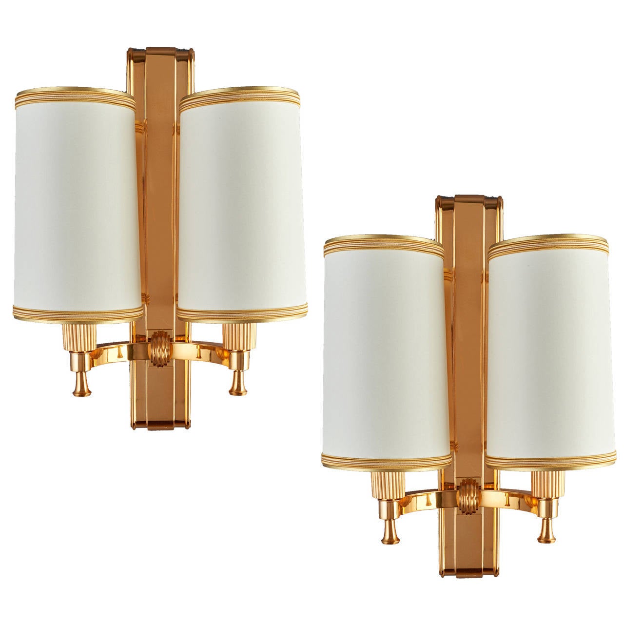 Maxime Old bronze sconces, 1940s, offered by L'Art de Vivre