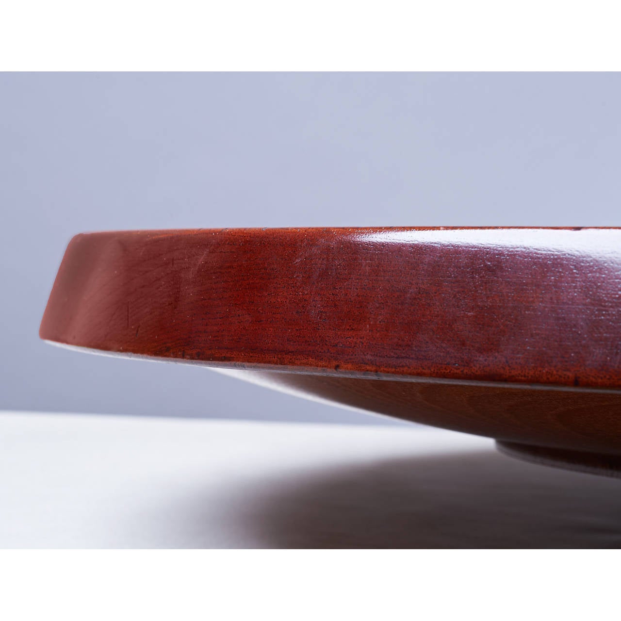 Turned Large Hans Wegner Danish Teak Bowl for Johannes Hansen 1950s