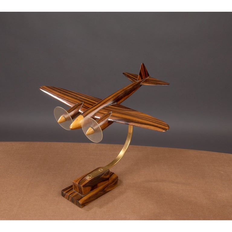 Wood Small Plane Model