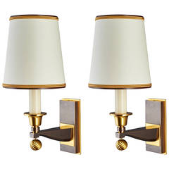 Pair of Genet Michon Sconces