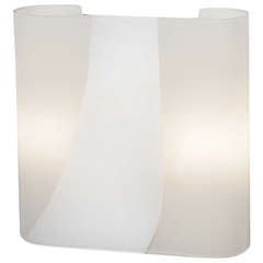 Three Italian 1970s Opaline Glass Sconces 11