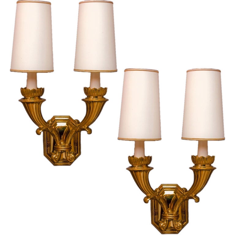 Magnificent Pair of Italian Neoclassical Sconces For Sale