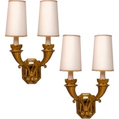 Vintage Magnificent Pair of Italian Neoclassical Sconces