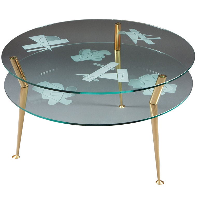Two Tiered Table By Roberto Rida