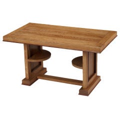 Cerused Oak Coffee Table, France, 1950s 4