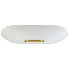 Large Oval Ceiling Fixture,  Italy, 1970's