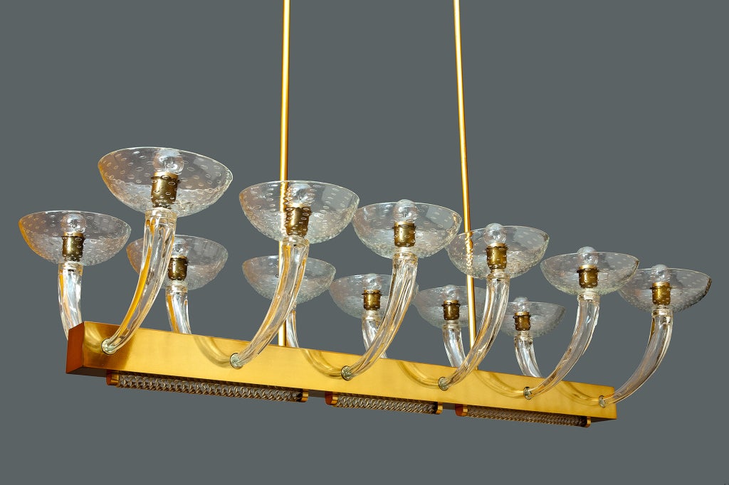 Barovier & Toso Twelve Branch Chandelier