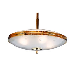 Star Motif Chandelier, Italy, 1950's