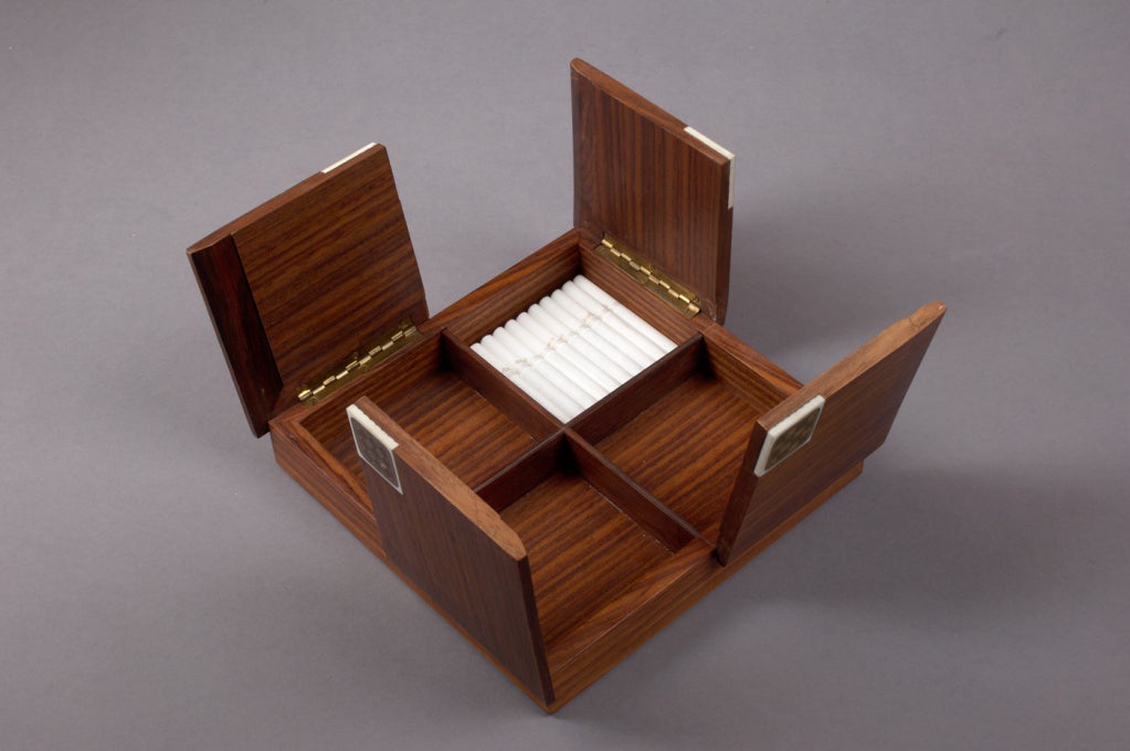 Rosenthal-Schachtel mit Porzellanfliesen von Bjorn Wiinblad, 1960er Jahre (Moderne der Mitte des Jahrhunderts) im Angebot