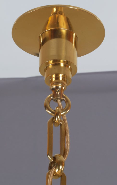 Genet Michon Eight Branch Bronze Chandelier In Excellent Condition In New York, NY