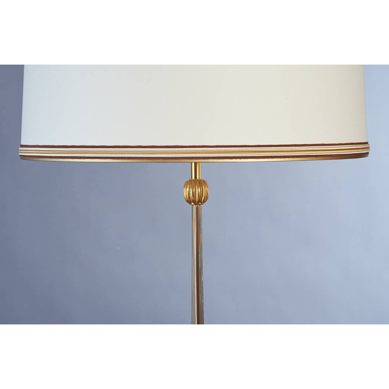 French Bronze Delisle 1950s Floor Lamp