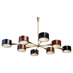 Eight Light Italian 1950s Chandelier