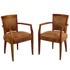 Pair of Armchairs by Andre Arbus