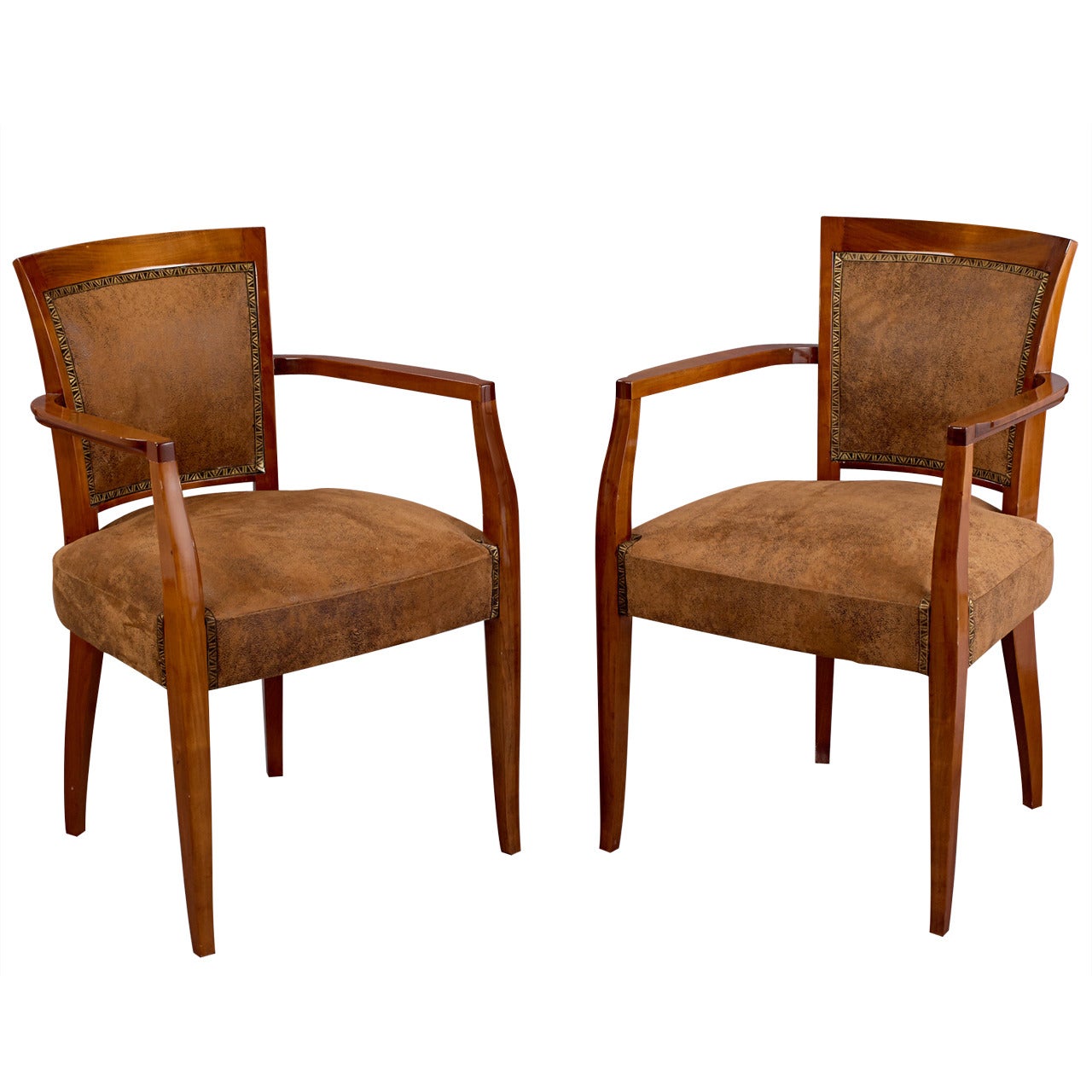 Pair of Armchairs by Andre Arbus