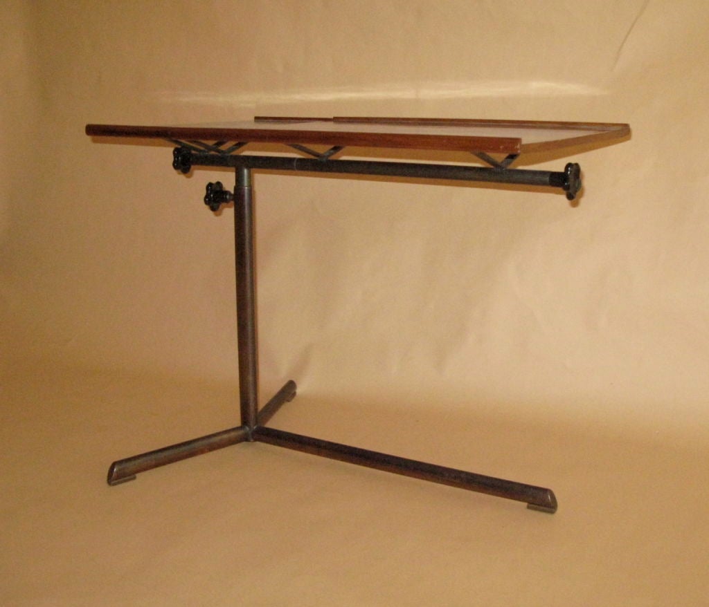 Mid-Century Modern Adjusting Walnut Table by Suter Strehler, 1950s