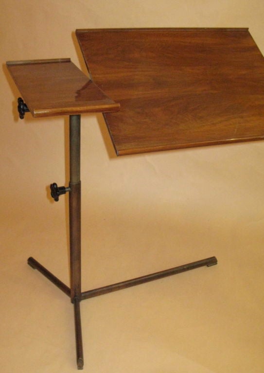 Adjusting Walnut Table by Suter Strehler, 1950s In Excellent Condition In New York, NY