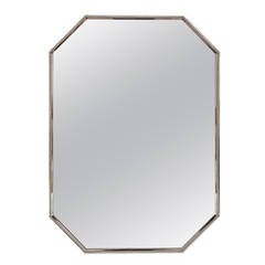 A 1930s French Beaded Silvered Bronze Mirror