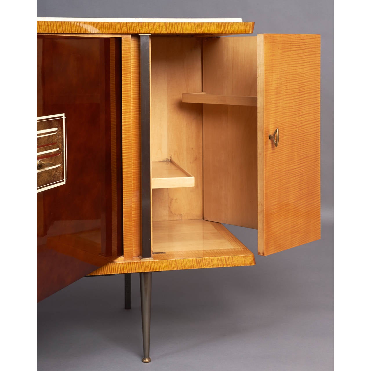Important Batistin Spade Cabinet, France, 1950s In Excellent Condition In New York, NY