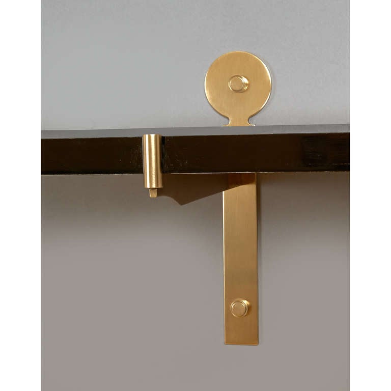 Long Narrow Floating Wall Console, Italy 1950's In Excellent Condition In New York, NY