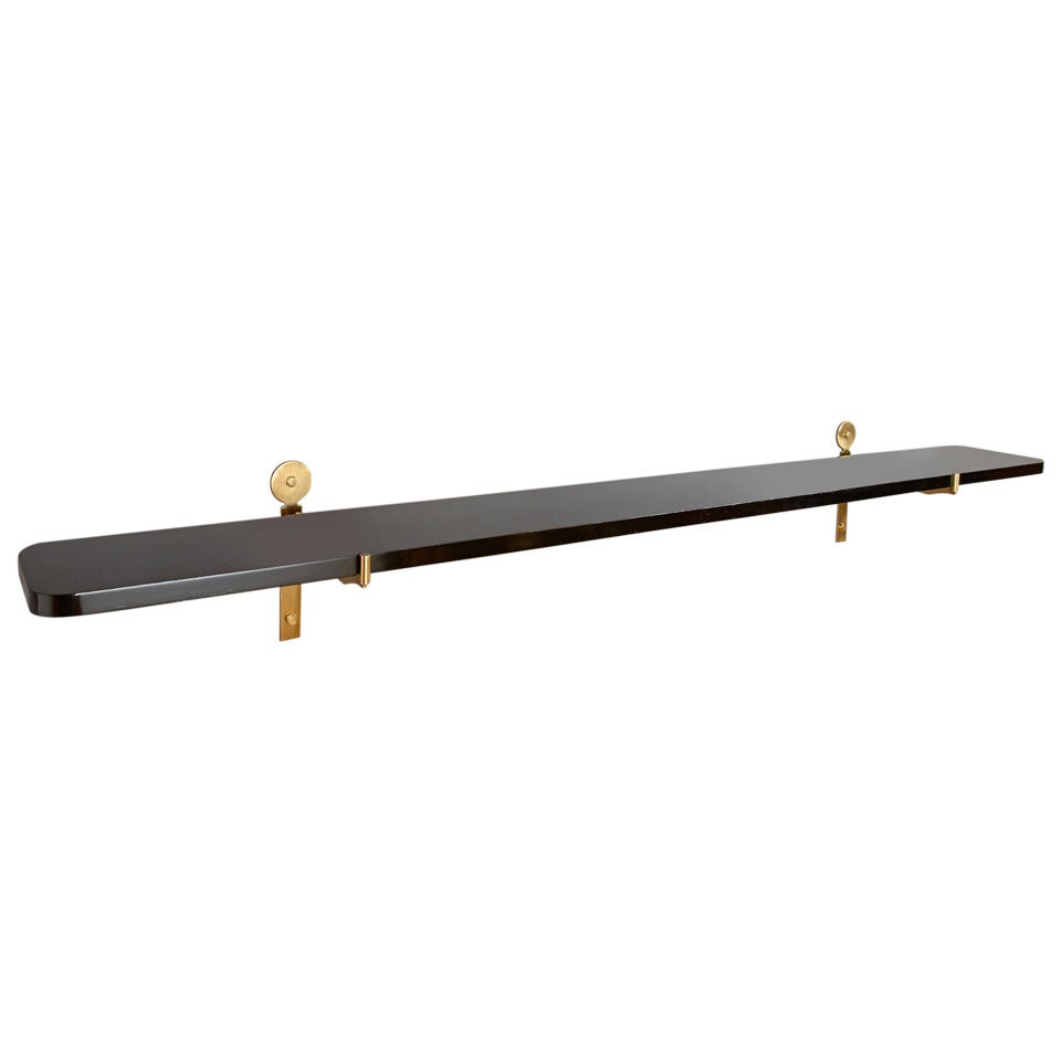 Long Narrow Floating Wall Console, Italy 1950's