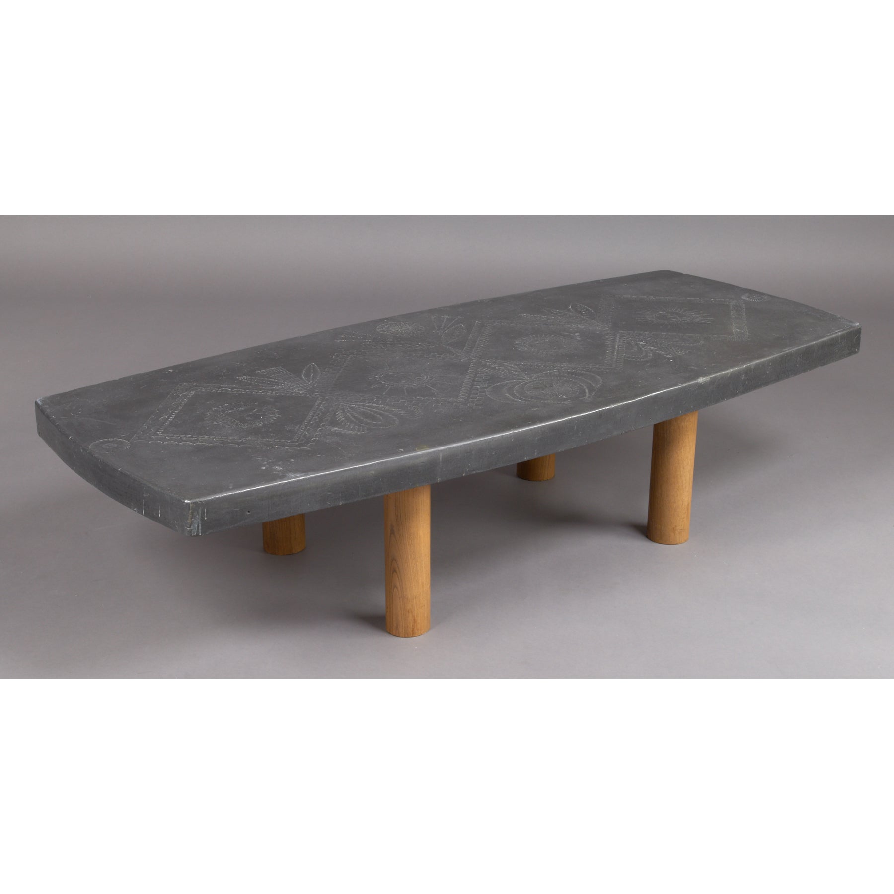 Large Lead Table by Roger Capron and Jean Derval