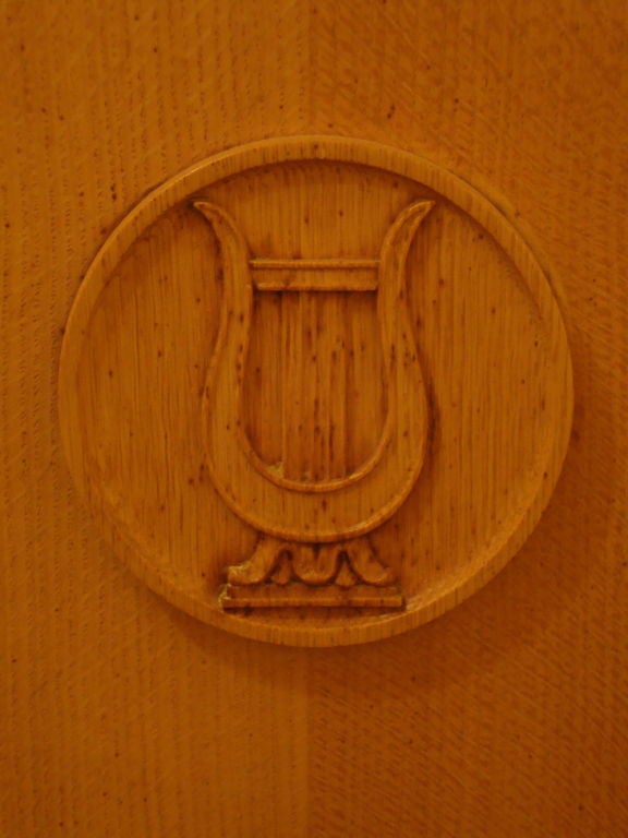 narrow oak cabinet
