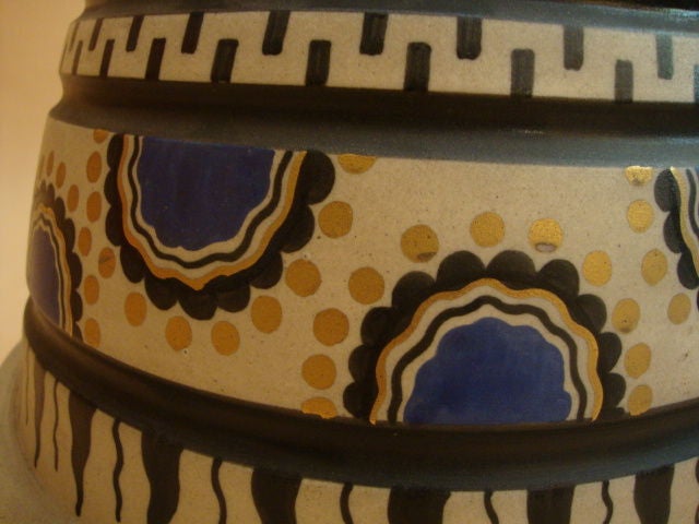 Saint Ghislain Ceramic Vase In Good Condition In New York, NY