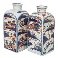 Pair of 18th Century Chinese Imari Vases