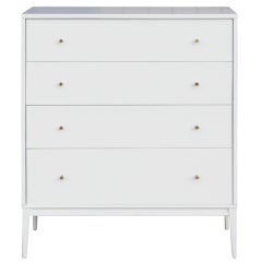 A White Lacquered Chest by Paul McCobb A White Lacquered Chest by Paul McCobb