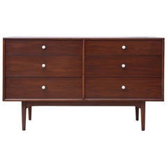 Six-Drawer Walnut Dresser by Kipp Stewart