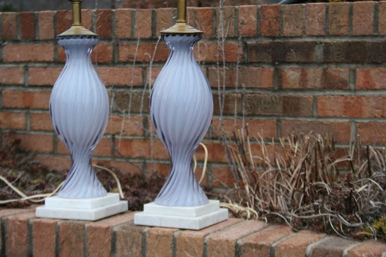 An Exceptional Pair of 1950's Murano Glass Table Lamps 2