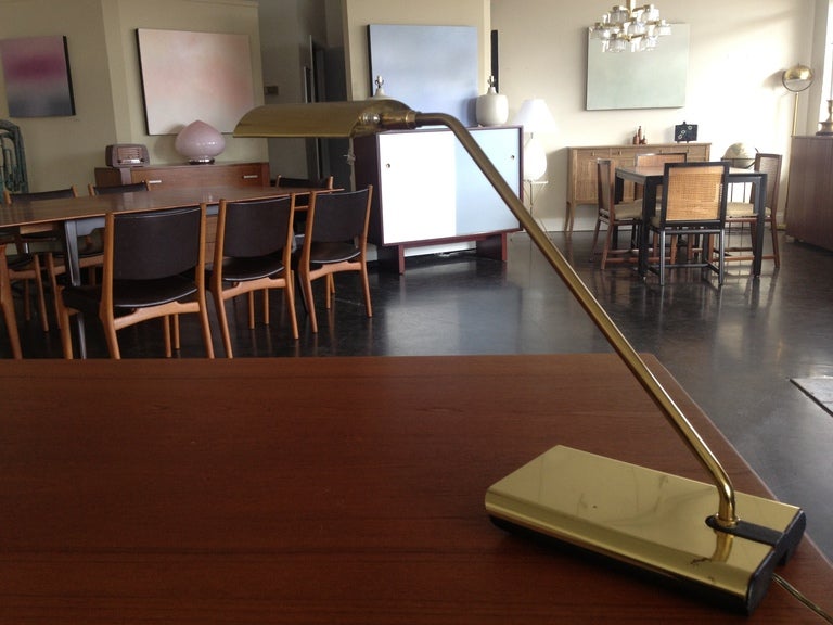 A Pair of Brass Desk lamps by Koch + Lowy 2