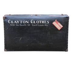 Vintage Leather Trunk from Clayton Clothes