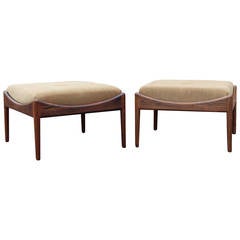 Pair of Rosewood Stools by Kristian Vedel